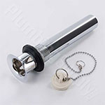 Plug style bathroom sink drain