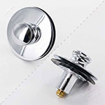 Push pull drain stopper
