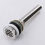 Grid top bathroom sink drain