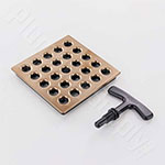 Square shower drain cover