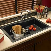 Granite kitchen prep sink