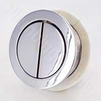 Push button toilet flush lever