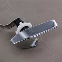 Right hand toilet tank lever
