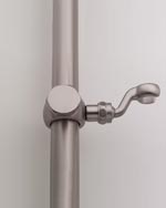 modern hex knob hand held shower mount