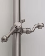 traditional lever with finial hand held shower mount