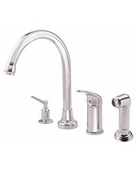 Melrose kitchen faucet with side spray