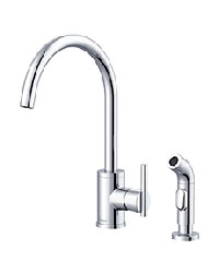 Gerber Parma single kitchen faucet with side spray