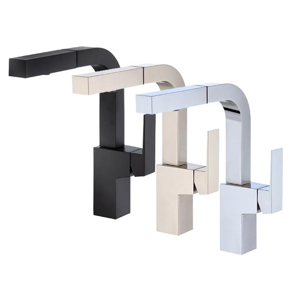 Danze Mid-Town kitchen faucets in multiple finishes