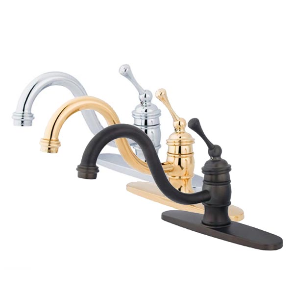 Elements of Design mono deck faucets in multiple finishes