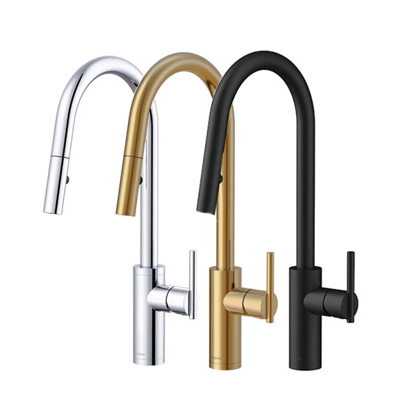 Gerber Parma Pull-Down kitchen faucets in multiple finishes