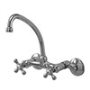 Wall mount style two handle kitchen faucets
