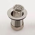 Bar/prep sink basket strainer