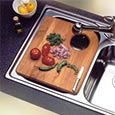 Over-the-sink cutting board
