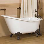 Cast iron slipper tub