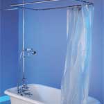 tub with shower enclosure