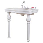 Lavatory console sink