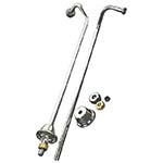 Double offset bath supplies