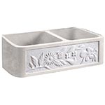 Sculpted farmhouse marble sink