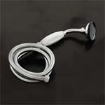 Telephone style hand shower