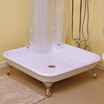 Cast iron shower pan