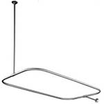 Ceiling mount shower enclosure rod