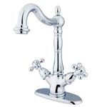 Old fashioned vessel faucet