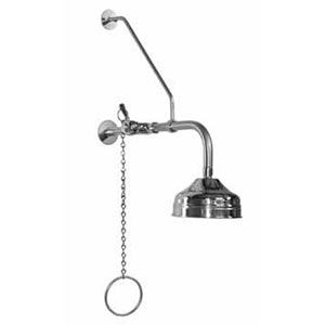 Pull chain shower head and arm set