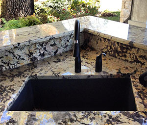 Granite undermount sink