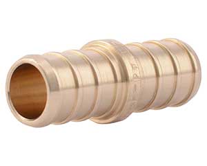 PEX barbed 1/2-inch coupling