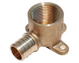 PEX barbed drop-ear elbow