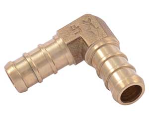 PEX 3/8-inch barbed 90-degree elbow