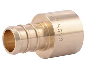 PEX 1/2-inch barbed x 1/2-inch female sweat adapter