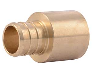 PEX 3/4-inch barbed x 3/4-inch female sweat adapter