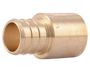 PEX 3/4-inch barbed x 3/4-inch male sweat adapter 