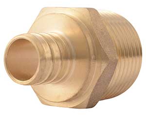 PEX 3/4-inch barbed x 1-inch MNPT adapter
