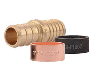 PEX 1/2-inch barbed polybutylene adapter