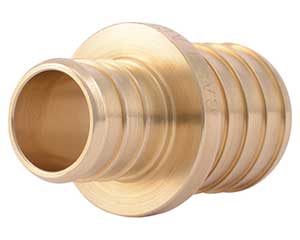 PEX barbed 3/4-inch x 1-inch reducing coupling