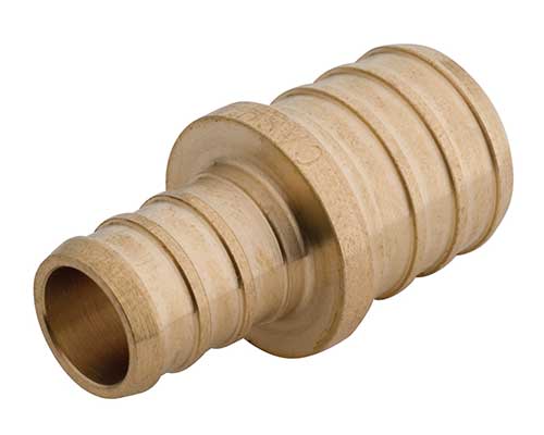 PEX barbed reducing coupling