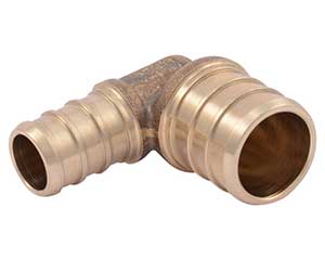 PEX 1/2-inch x 3/4-inch barbed reducing elbow