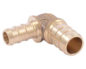 PEX 1/2-inch x 3/8-inch barbed reducing elbow