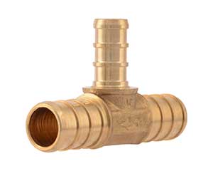 PEX 1/2-inch x 1/2-inch x 3/8-inch barbed reducing tee