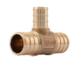 PEX 3/4-inch x 3/4-inch x 1/2-inch barbed reducing tee