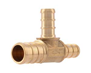 PEX 1/2-inch x 3/8-inch x 3/8-inch barbed reducing tee
