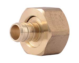 PEX 1/2-inch barbed x 3/4-inch FNPT swivel adapter
