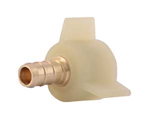 PEX 3/8-inch barbed x 3/8-inch FNPT swivel adapter