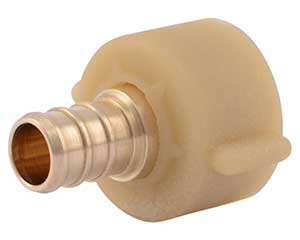 PEX barbed swivel toilet adapter