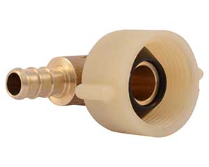 PEX barbed swivel toilet elbow