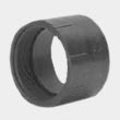 Black ABS plastic female fitting