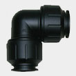 UV resistant push in elbow fitting