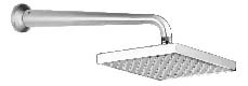 shower arm with square shower head